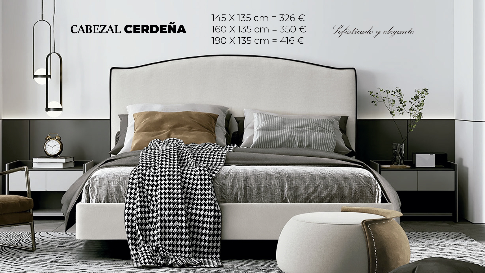 Cabezal Cerdeña 145 x 135 cm - 326 €